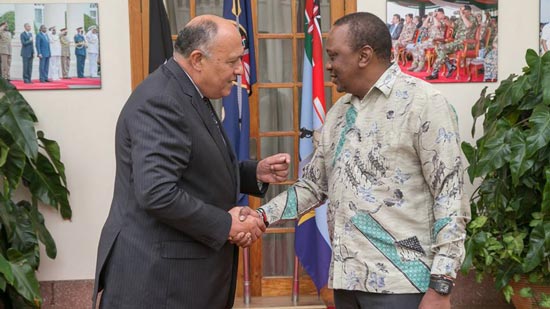  وزير الخارجية يلتقي الرئيس الكيني حاملا رسالة من الرئيس السيسي