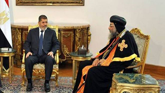 مرسي للبابا تواضروس: أنت اختيار رباني 