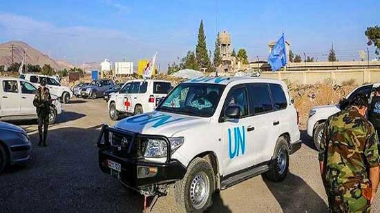  تعرض قافلة أممية لإطلاق النار من قبل مجهولين في دوما السورية