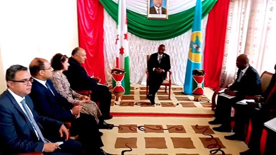  وزير الخارجية ينقل رسالة شفهية من الرئيس السيسي إلى رئيس بوروندي