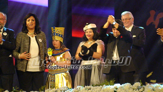 رانيا فريد شوقي و محمود قابيل في الحفل الختامي لملتقي 