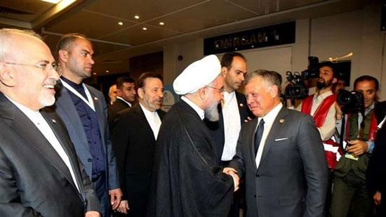 أول لقاء بين العاهل الأردني والرئيس الإيراني