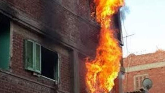 حريق هائل بشقة سكنية فى فيصل