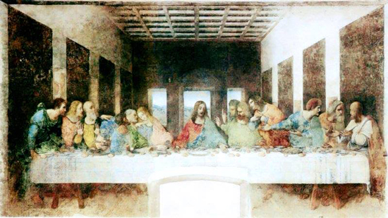 في مثل هذا اليوم..إعادة عرض لوحة الرسام ليوناردو دا فينشي العشاء الأخير 
