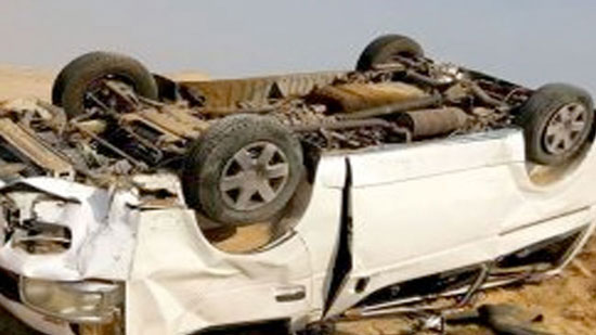 إصابة 8 أشخاص فى حادث انقلاب سيارة ميكروباص بشرم الشيخ
