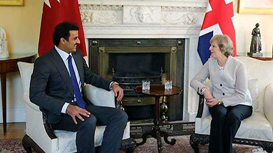 زيارة أمير قطر إلى بريطانيا