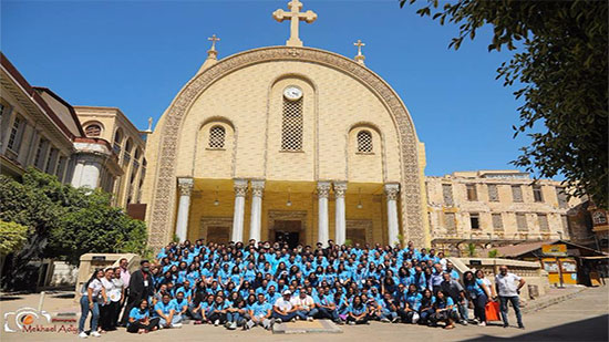بالصور.. شباب الملتقى العالمى للكنيسة القبطية فى جولة بمدينة الاسكندرية  