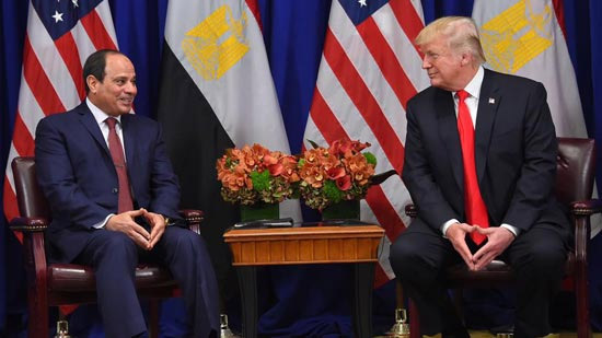 الرئيس عبد الفتاح السيسي، مع الرئيس الأمريكي دونالد ترامب