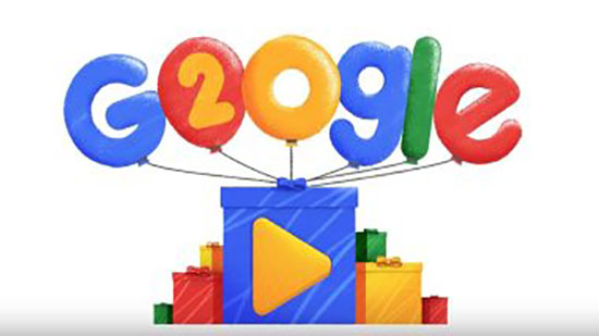جوجل يشكر مستخدميه فى عيد ميلاده الـ 20 بكل اللغات ويتجاهل 