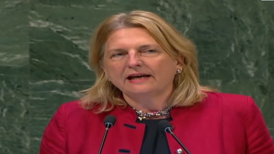  وزيرة خارجية النمسا تتحدث بالعربية في الأمم المتحدة وهذا ما قالته عن شعوب الشرق الأوسط!