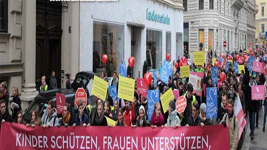  مسيرة في فيينا برعاية الكنيسة النمساوية للتنديد بانتشار حالات الاجهاض
