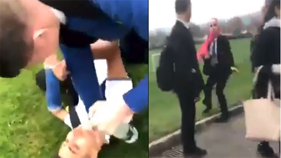 بالفيديو- الاعتداء بالضرب على لأجيء سوري وشقيقته داخل مدرسة بريطانية 