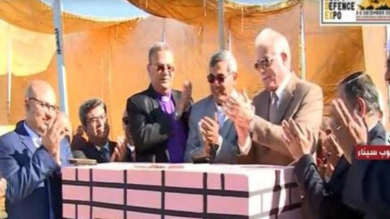 بالفيديو.. لحظة وضع حجر أساس أول كنيسة إنجيلية في شرم الشيخ