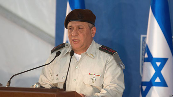 رئيس أركان الجيش الإسرائيلي الجنرال غادي إيزنكوت