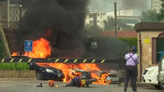 تفاصيل وقوع انفجار ضخم في العاصمة الكينية نيروبي