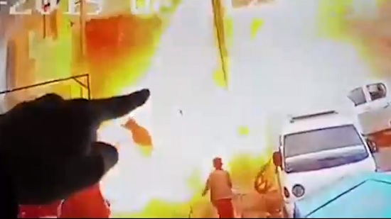 بالفيديو.. لحظة انفجار مطعم في منبج ومقتل أمريكيين
