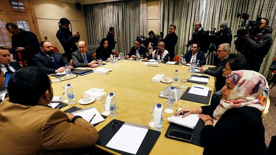 محادثات بين وفدي الحكومة اليمنية والحوثيين، عمان، الأردن 17 يناير 2019
