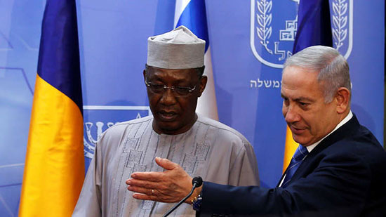 رئيس الوزراء الإسرائيلي بنيامين نتنياهو والرئيس التشادي إدريس ديبي- أرشيف