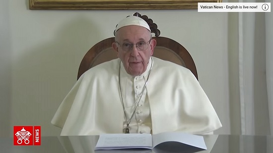 بالفيديو.. البابا فرنسيس يوجه رسالة إلى الإمارات قبل زيارته لأبوظبي

