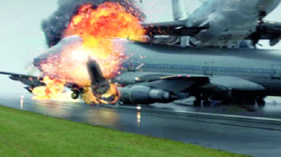 انفجار طائرة رئيس الوزراء الإسرائيلي بنيامين نتنياهو
