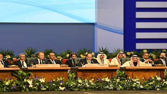 الرئيس السيسي أثناء مشاركتة في مؤتمر القمة العربية الأوروبية بشرم الشيخ