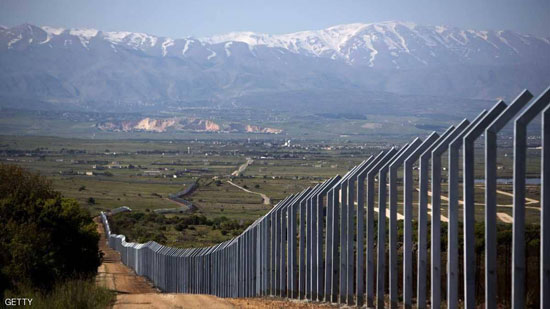 مرتفعات الجولان المحتلة والسياج الحدودي الإسرائيلي