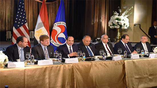 الرئيس من غرفة التجارة الأمريكية يؤكد حرص مصر على حل المشكلات التي تواجه المستثمرين