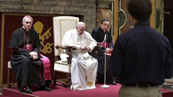 البابا فرنسيس يستقبل أعضاء المعهد الحبري البيبلي