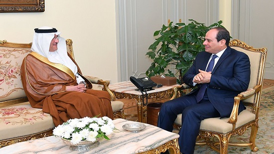  الرئيس السيسي يستقبل أسامة نقلي سفير السعودية بالقاهرة
