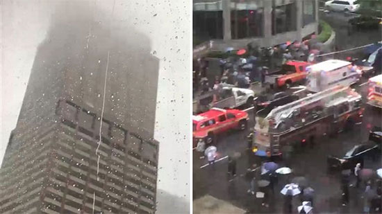 سبب تحطم مروحية فوق مبنى في مانهاتن