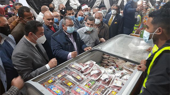 افتتاح معرض أهلا رمضان بقرى المنيا لبيع اللحوم والسلع الغذائية بأسعار مخفضة