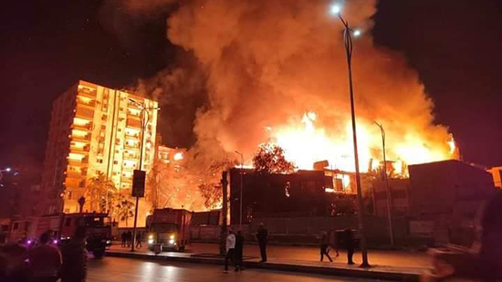 بيان عاجل من النيابة العامة بشأن حريق استوديو الأهرام