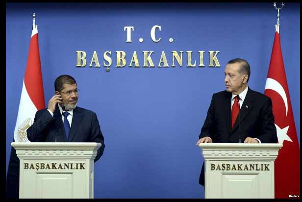 اردوغان مؤيد عنيف لمرسي
