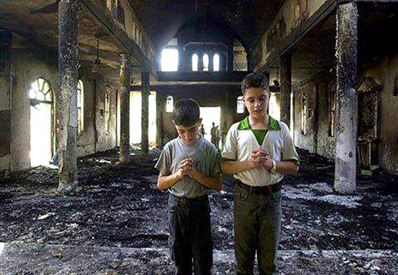  كنائس المنيا التى حرقت
