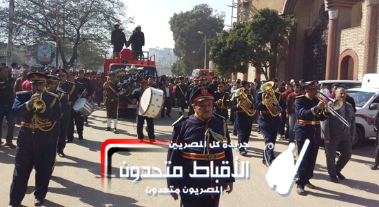  تشيع جنازة الشهيد توماس قصدي شهيد تفجير مديرية القاهرة