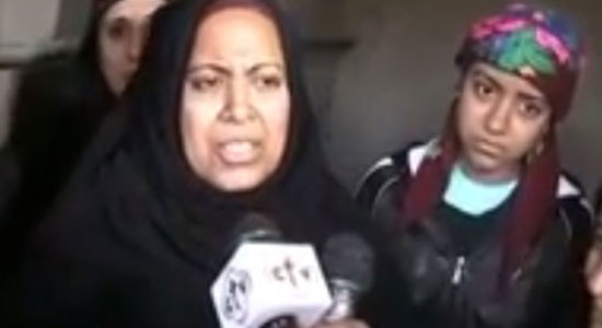  والدة شهيد مديرية أمن القاهرة القبطي