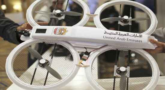 دبي  تستخدم طائرات بدون طيار