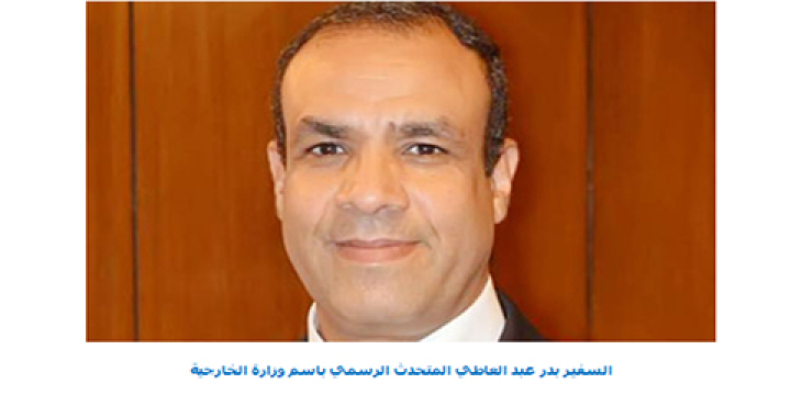 المتحدث باسم وزارة الخارجية السفير بدر عبد العاطي