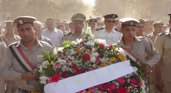 جنازة عسكرية لعريف شرطة مرور مصر الجديدة