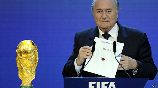 حصلت قطر على حق استضافة كأس العالم في نهاية 2012