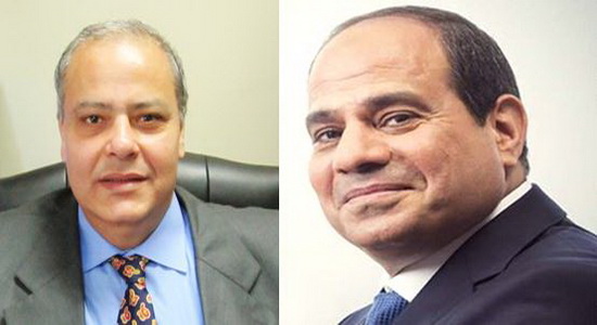 الرئيس عبد الفتاح السيسى والسفير خالد يسرى ذكى قنصل عام مصر فى ملبورن
