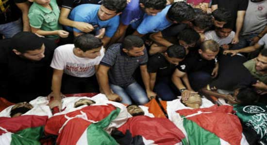 القتلي الفلسطينيين في غزة