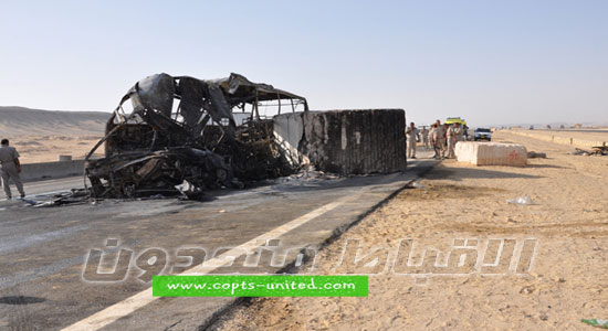 حادث الأتوبيس السياحي بمحافظة بني سويف