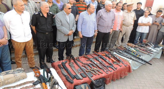 ضبط كميات من الأسلحة و22 إخواني في حملة بملوي ودير مواس