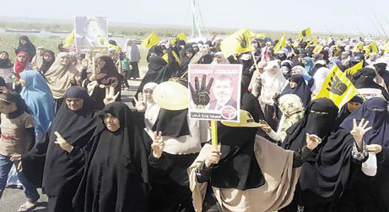 مسيرات لأنصار الجماعة الإرهابية بكفرالشيخ أمس 