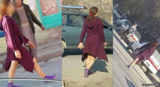 امرأة تتحدى «طالبان» وتسير عارية الساقين وبدون حجاب في «كابول»
