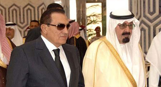 مبارك و الراحل الملك عبدالله