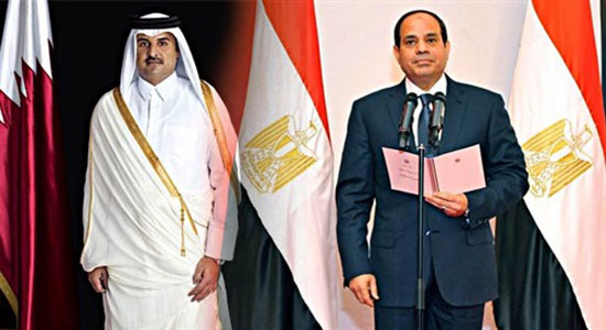 السيسي ورئيس قطر