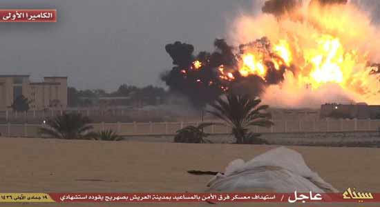 أنصار بيت المقدس تتبني استهداف معسكر الأمن المركزي في سيناء