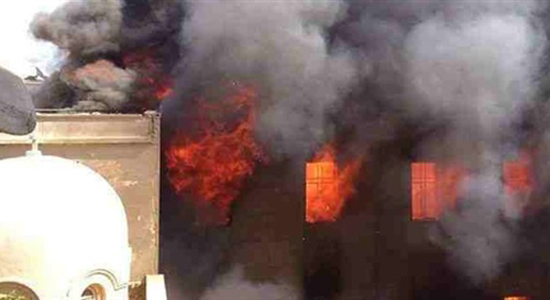  الأطفال يشعلون النيران في أساسات كنيسة مخالفة بأسيوط